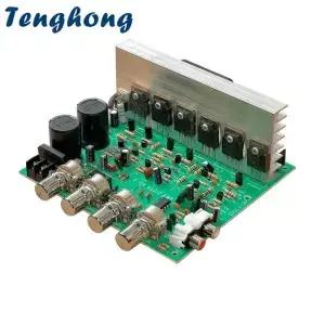 Tenghong 1개 블루투스 오디오 앰프 보드 100W+100W+100W 2.1 채널 서브우퍼 파워 MELCO 포함