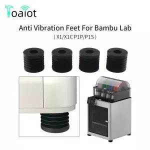 Bambu Lab P1P/P1S 방진 피트 패드 미끄럼 방지 충격 고무 발 Bamboo Bambulabs X1/X1C 3D 프린터