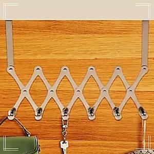 문걸이행거 관공서 방문행거 도어훅 퀸하우스자바라6구도어후크실버방문모자걸이 도어행거 학교
