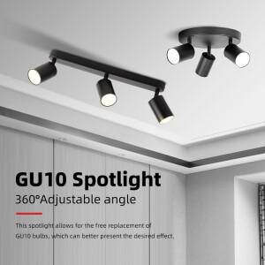110v 220v LED 천장 조명 GU10 트랙 스포트라이트 샹들리에 침실 복도 램프 교체 전구