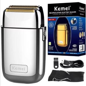 Kemei Tx1 충전식 금속 하우징 프로 전기 면도기 남성용 머리 수염 마무리 페이드