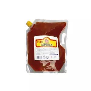 오뚜기 오쉐프 스파게티소스 2kg 스파우트팩 업소용 대용량