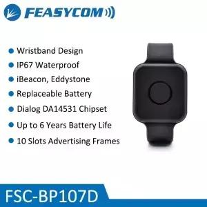 웨어러블 방수 FSCBP07D 블루투스 비콘 손목밴드 센서 Feasycom 추적 위치 프로그래밍 가능 BLE iBeacon