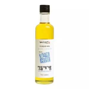 깨사랑 국산 냉압착 생들기름 들기름 300ml