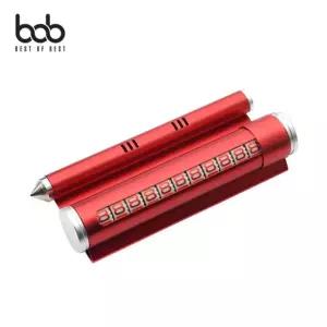 4in1 릴리프 주차번호판 비상 망치 거치대 방향제 미니 휴대용 용품 안전 차량