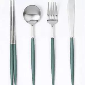 마리빙 디너 보겐 식기 에펠 가벼운 샤틴 티타늄숟가락 올리브 진공스텐 스푼 신혼부부 수저 예쁜