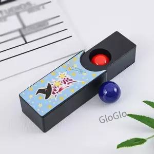 1pc 새로운 가제트 변경 가능한 마술 상자 빨간색을 파란색 공으로 변환 소품 트릭 클래식