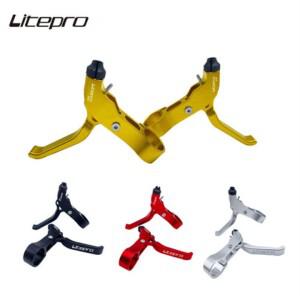 Litepro 접이식 자전거 핸들바 V 브레이크 레버 알루미늄 합금 량 91g Fohon Dahon Brompton