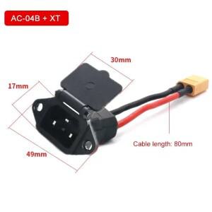 전기 자동차 AC 전원 플매트 카펫 러그 소켓 전자 자전거 핀 팔꿈치 충전 케이블 AC-04B 남성과 여성 리튬