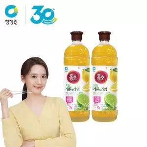 홍초 레몬라임 저당 기능성 1.5L x 2개