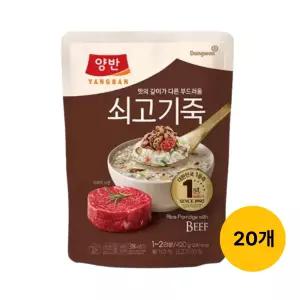 동원 양반 쇠고기죽 파우치, 420g, 20개