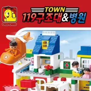 블록 아동 119 구조대 대형블록 조립퍼즐 선물 소근육