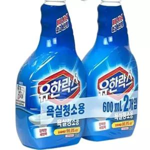 욕실청소용 청소 변기 곰팡이 소독제 욕실 1+1세트 600ml 세정제