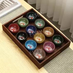 대만 세트 사케잔 45ml 컵 물고기잔 술잔 8개 소주잔