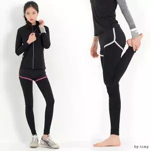 ALL4058 여자한줄요가스포츠레쉬가드9부반바지레깅스