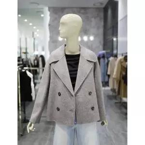 일부수량 시슬리 울 캐시 와이드 카라 하프 코트 SACTF2561 2748521