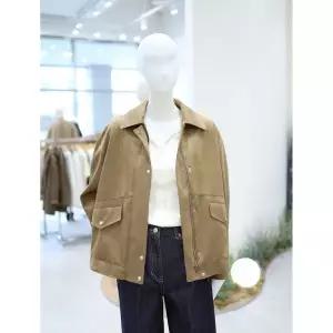 일부수량 온앤온 카라넥 스웨이드 밑단 스트링 자켓 NJM6SM113 2772252