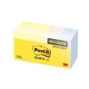 3M포스트-잇 노트653-9A 알뜰팩/51x38mm