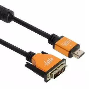 DVI-D to HDMI 영점 골드 케이블 5M DVI변환HDMI