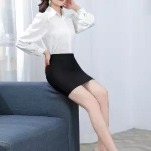 하이웨스트 스판 미니 스커트 여성의류 으