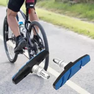 교체용 자전거 V브레이크 패드 MTB 브레이크슈 블루
