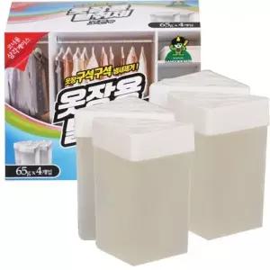 옷장용 탈취제 65g x 4개입 코튼향 방향제 탈취제