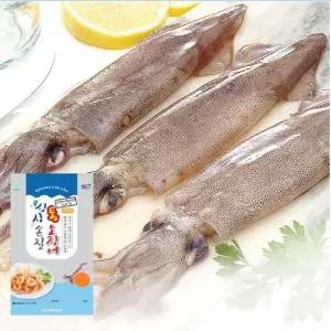 [유성] 국내산 손질통오징어 240g×9팩, 총 18미 (팩당2미)