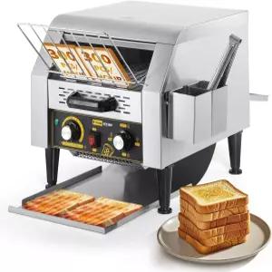 다이나 리빙 상업용 컨베이어 토스터기 300조각/시간 레스토랑용 전기 벨트 분 베이글 빵용 1900W 헤비