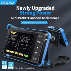 FNIRSI DSO 152 미니 휴대용 디지털 오실로스코프 실시간 링 속도 2.5MS/s 대역폭 200KHz 및 트리거 기능