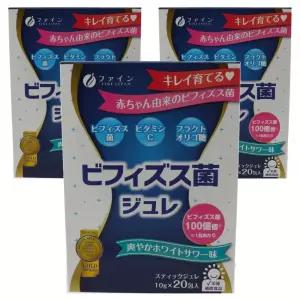화인재팬 비피더스균 젤리 100억개 상큼한 화이트 사워 맛 20개입 200g 3개 FINE
