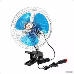 자동차 실내 시원한 바람 시거잭 클립형 선풍기 12V 24V 겸용 차량용 미니 에어팬 여름철