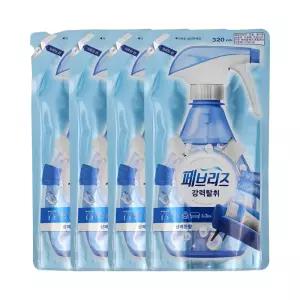 페브리즈 강력탈취 섬유탈취제 상쾌한 향 리필 320ml 4개
