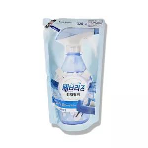 페브리즈 320ml 리필 상쾌한향, 4개, 섬유탈취제 방향제 냄새제거 탈취제 섬유향수 향균 제거