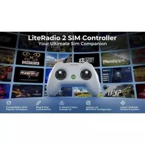 BETAFPV LiteRadio 2 SlM 8CH USB 시뮬레이터 컨트롤러 윈도우 PC STEAM AeroFly DJI FPV 드론 게임용 플러