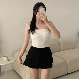 미니 A라인 디어캉캉스커트 밴딩 치마바지