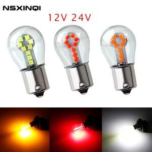 1pcs 1156 BA15S P21W BAY15D LED 전구 자동차 브레이크 테일 스톱 램프 3030 칩 18SMD 신호등 12V 24V