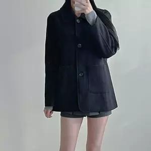 친절한탄씨 둥근카라 포켓 베이직 하프 코트 여성 모직 자켓 겨울 겨울자켓 겨울코트 숏코트 모직코트
