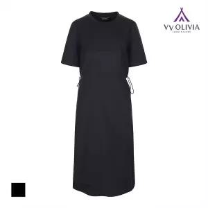 [비비올리비아] [VVOLIVIA] 라운드 퉁 원피스_VVCOA4M6286