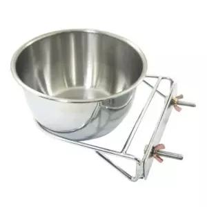 강아지 철장걸이 스텐 식기 96oz 1P 애견 급식 급수기
