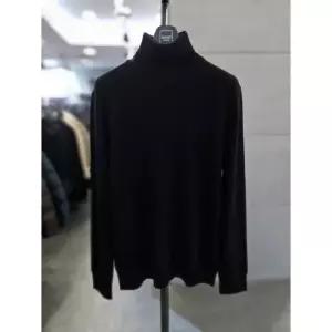 바쏘옴므 세이브존03 바쏘옴므 남자 터틀넥 울  블랙 목티 니트 폴라티 WSAQA4WN97A (45879038)