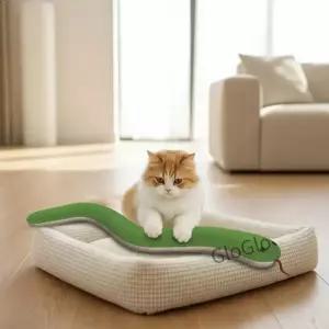 실제 같은 움직이는 고양이 인터랙티브 물림 방지 새끼 모조 모양 실내용