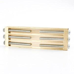 ZONEPACK 황동 문자 CNC 각인 몰드 핫 포일 스탬프 번호 알파벳 DIY 다이 컷 가죽 심볼(3줄 홀더)
