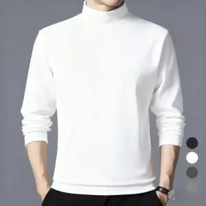 [에스이엔몰][에스이엔몰] 남자 하프넥 목 폴라 기모 소프트 티 (43952103A)