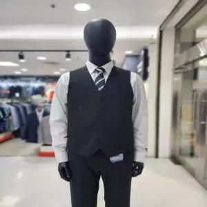 보스렌자 빅사이즈 S/S 솔리드 정장조끼 일반핏 블랙 RMSVS6209