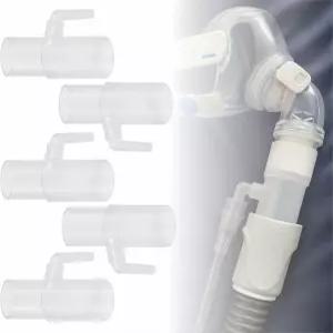 산소 농축 포트 커넥터는 CPAP 튜브 호스 호흡 어댑터 5개에 맞습니다