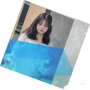 후니곳간 벽 부착 노프레임 커팅 거울시트지 옷장부착거울