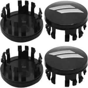 MDEOUSky 4Pcs 6CZ27DX8AA 63mm 2.5인치 휠 센터 캡 커버 닷지 챌린저 교체 충전기 듀랑고 6CZ27RM8AA 블랙