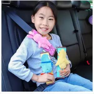오너클랜 D24 차량용 귀여운 동물친구 안전벨트 커버 쿠션 안전벨트쿠션 안전벨트커버 안전벨트가드