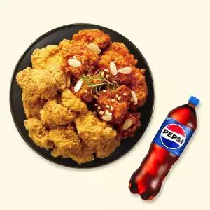 [자담치킨] 반반순살치킨+콜라1.25L