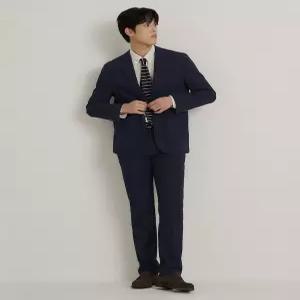 빈폴 멘 시어서커 솔리드 셋업 스탠다드핏 팬츠 네이비 BC6321C53R